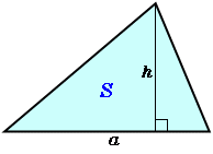 三角形の面積（底辺と高さから）
